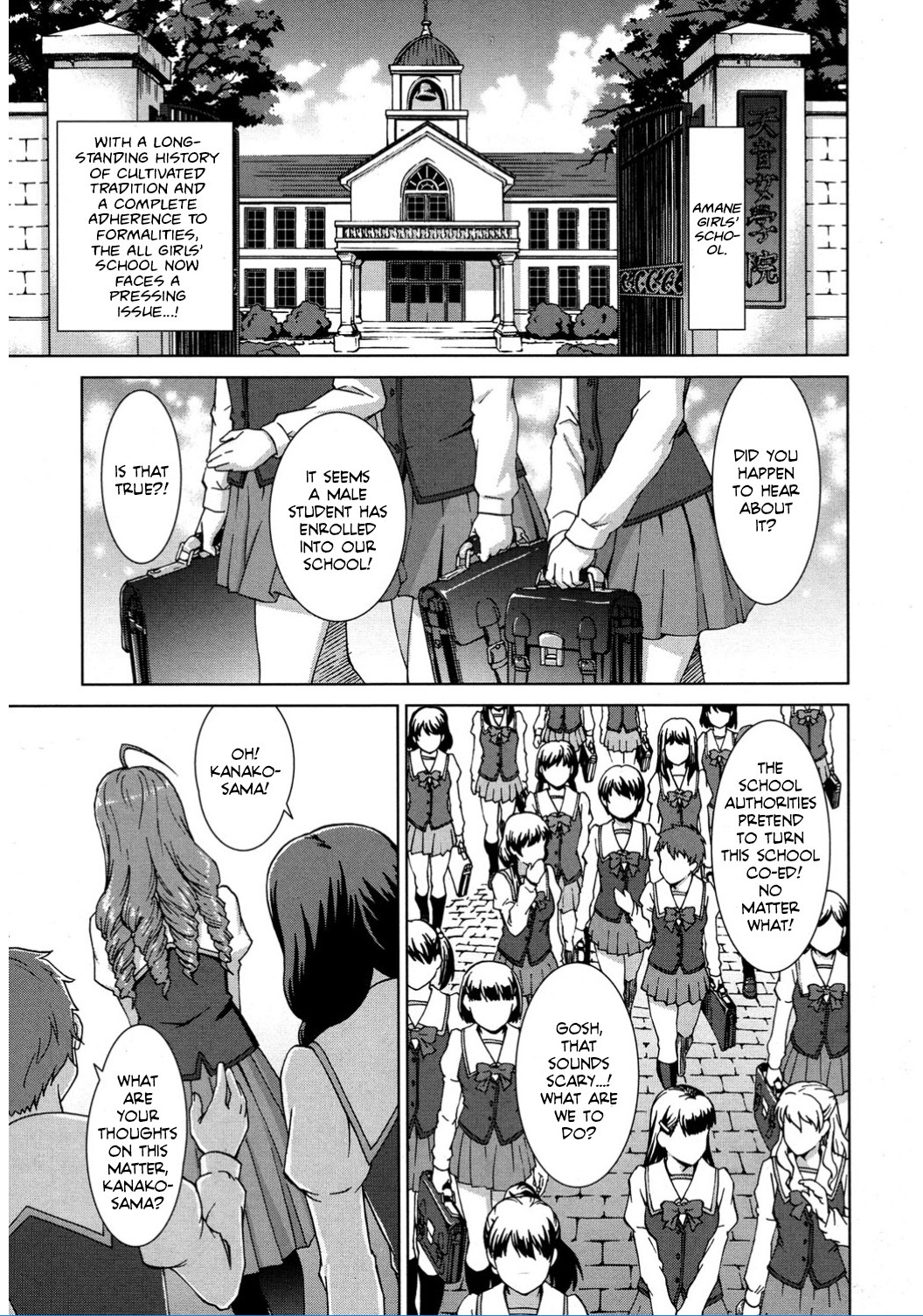 Hentai Manga Comic-I Enrolled into an All Girls' School!-Chapter 2-1
